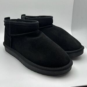 CUSHIONAIRE Women's pull on boot 8 WIDE BLACK